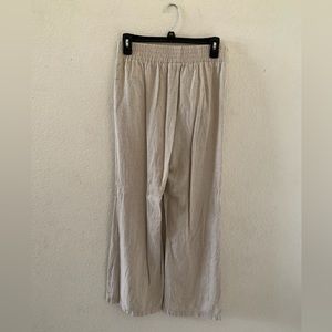 Beige Linen Slacks / Trouser